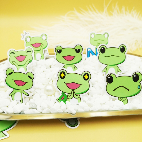 20/40pcs Cute Funny Little Frog Decorative Waste Paper Sticker Dairy Album  Guitar Suitcase Mecbook DIY Craft Decoration | Wish