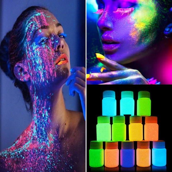 10 Colors Neon Fluorescent Body Paint Grow In The Dark Face Painting Skin-friendly  Luminous Paints Art Pigment Fluorescent - Glow Party Supplies - AliExpress