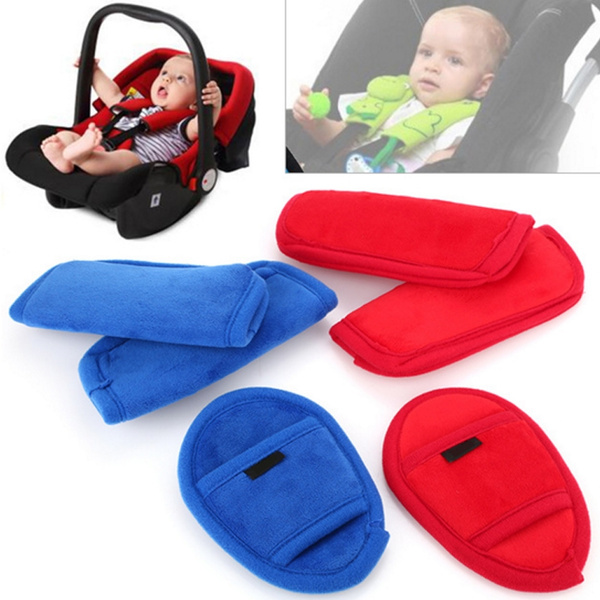 Baby Car Seat Safety Belt Shoulder Strap Cover Holder Set Wish - Infant Car Seat Shoulder Strap Covers
