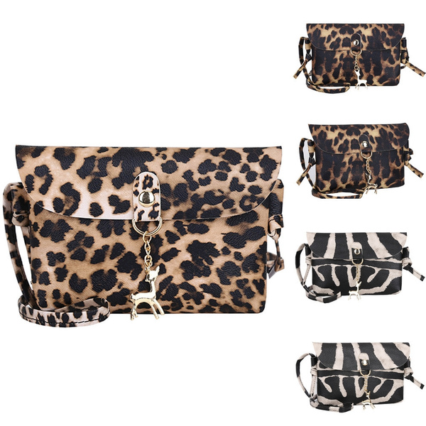 leopard messenger bag