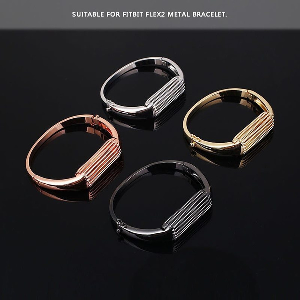 Elegant Women Fitbit Flex 2 Band Strap Black Leather & Gold Fitbit Flex 2  Bracelet Jewelry Luxury Adjustable Fitbit Flex 2 Wristband Strap - Etsy