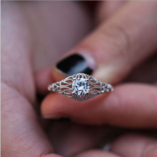 DIAMOND, anniversarycelebration, wedding ring, Sterling Silver Ring