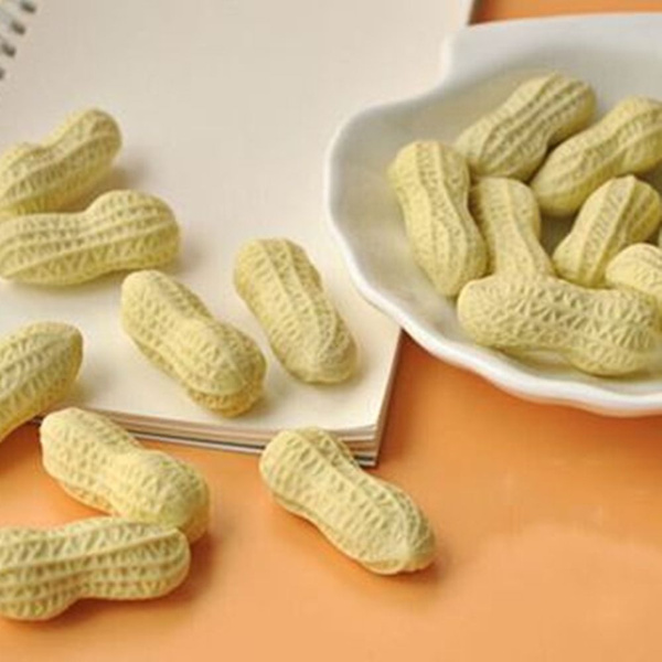 School Supplies Peanut Shaped Nut 4PCs Student Students Stationery Eraser Rubber School Supplies Peanut Shaped Nut 4PCs Student Students Stationery Eraser Rubber