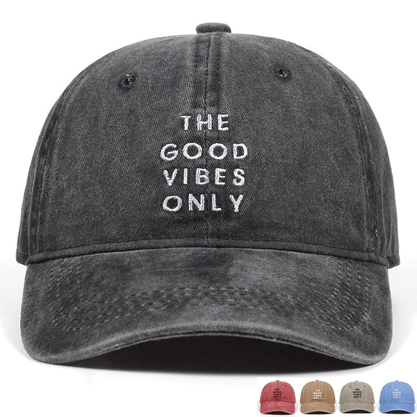 New Flipper The Good Vibes Only Ball Cap _ Cotton Baseball Cap Hat lid 