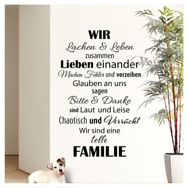 Spruch WANDTATTOO Herzlich Willkommen Flur Sticker Wandaufkleber Wandsticker 1