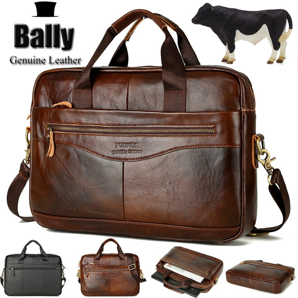 mens leather briefcases & business bags