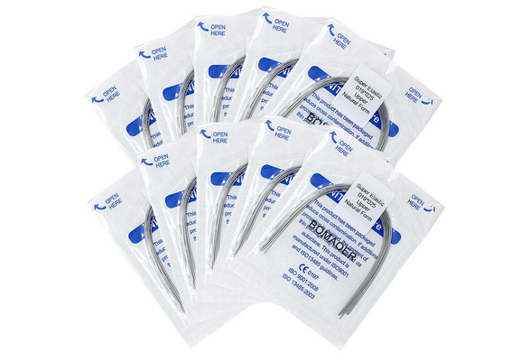 10 Packs AZDENT Dental Orthodontic Super Elastic Niti Round Arch Wire Ovoid Form