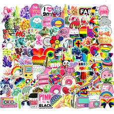 pink, cute, luggagesticker, Car Sticker