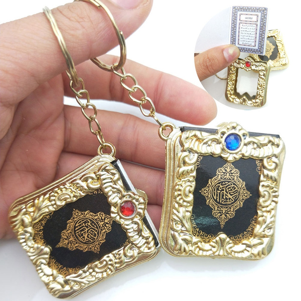 Quran Keychain Arabic Quran Turquoise Necklace Koran Gift Turquoise Birthstone