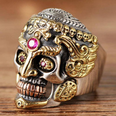 Fashion, gold, Stainless Steel, punk rings