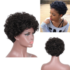 Black wig, afrokinkycurlywig, africanamericanwig, Hair Extensions & Wigs