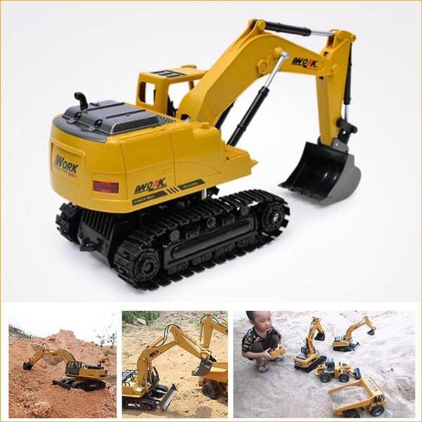RC Truck Remote Control Excavator Crawler Tractor 8 Channel 2.4G