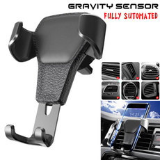 New Car Phone Holder Universal In Car Gravity sensor Holder Stand Air Vent Mount Clip Cell Mobile Phone Case Friendly