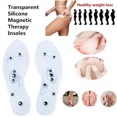 Health Care Massage Insole Magnetic Therapy Transparent Silicone Anti-Fatigue