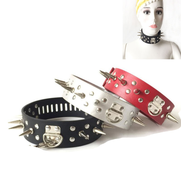 Genuine Leather Spike Rivet Around Punk Gothic Mens Driving