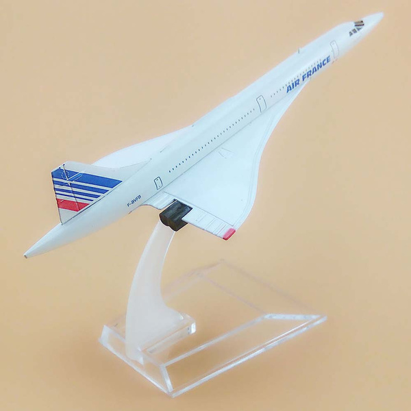 Modellino Aereo Concorde Air France F-BVFB – Wltk Pressofuso Scala 1/200 Con Supporto