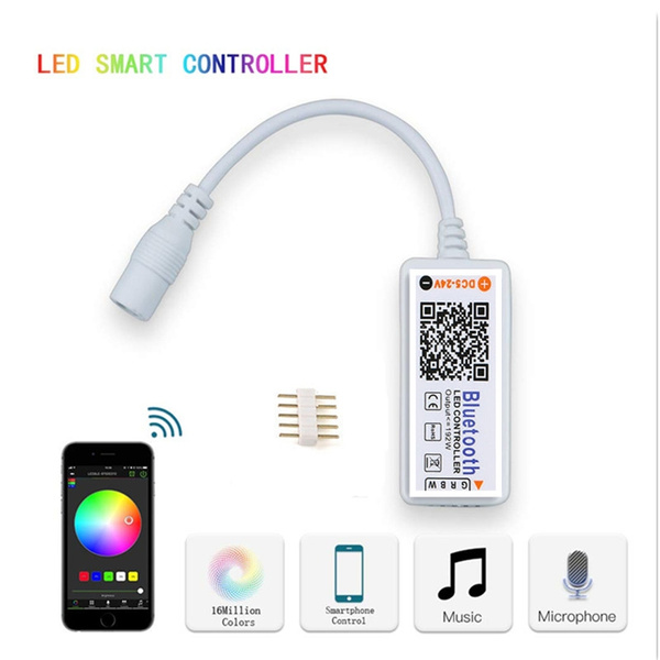 Mini Bluetooth/Wifi LED Remote Controller For 5050 3528 RGB/RGBW LED Strip Light 