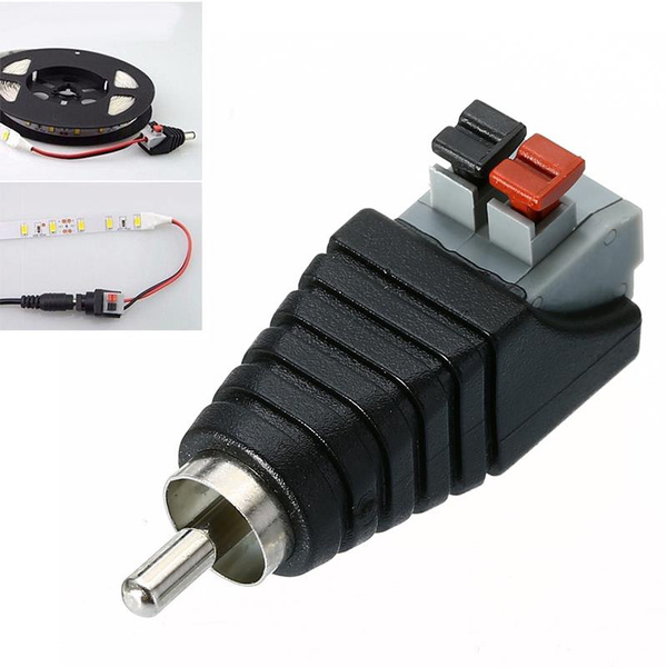 Audio Male RCA Connector Adapter Jack 