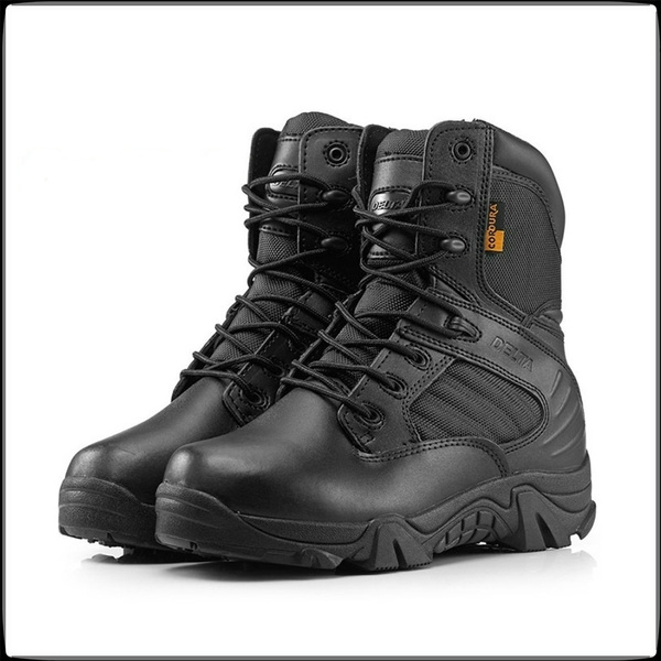 Military Tactical Army Boots Leather Desert Outdoor Combat Male Boots ...
