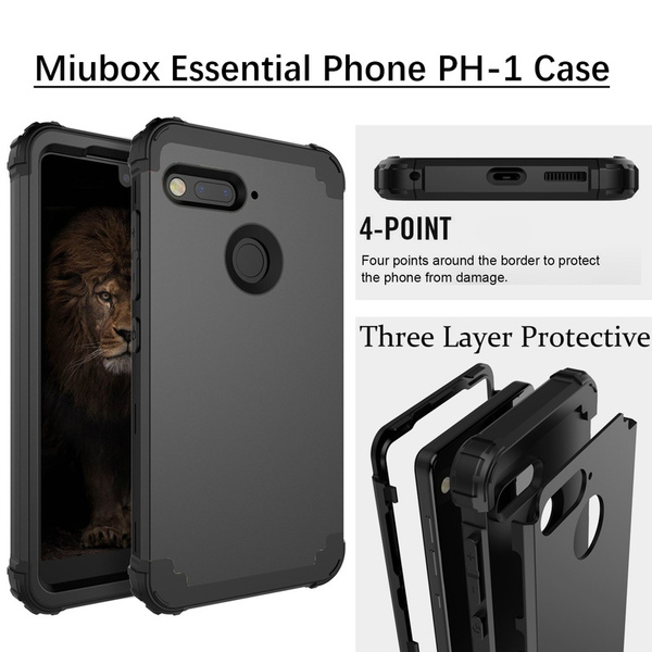 Miubox Essential Phone PH 1 Case Three Layer Bumper Heavy Duty