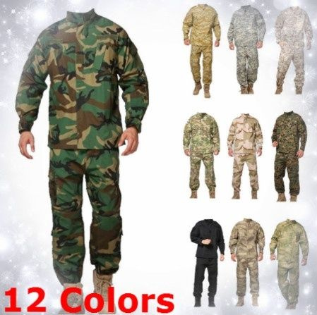 Tactical Army Camouflage Combat Uniform 