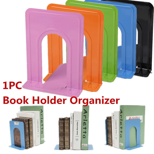 Colourful Heavy Duty Metal Bookends Book Ends Office Stationery  FJ 