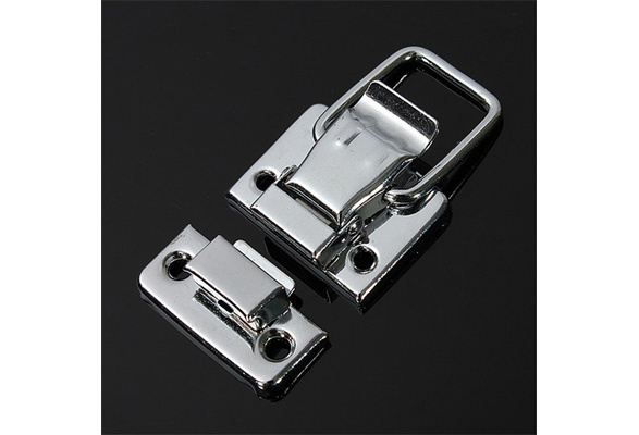 50 OF CASE CLASP TOGGLE TRUNK CATCH 48MM X 33MM CHROME PLATED SCREWS 12E5