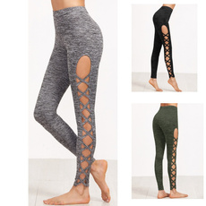 Leggings, trousers, Yoga, Hollow-out