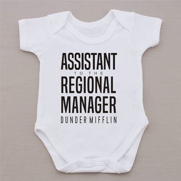 the office baby onesie