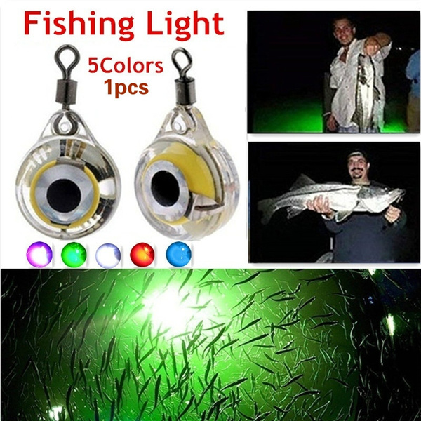 1PCS Fishing Lights Night Fluorescent Glow LED Underwater Light Lure for  Attracting Fish Fishing Supplies