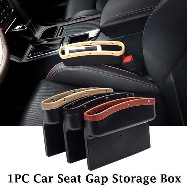Car Seat Pocket Multifunctional Box Organizer Leak-Proof Storage Bag with Drinks Holder