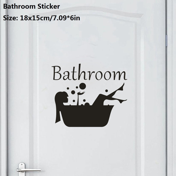 Bathroom Art Decal Bath Time Vinyl Door Sticker Creative Home Decoration Wall Stickers Removable Wish - Bath Wall Decor Decal Bathroom Art Decal Bath Time Vinyl Door Sticker Creative Home Decoration Wall Stickers Removable Wish - Bath Wall Decor Decal
