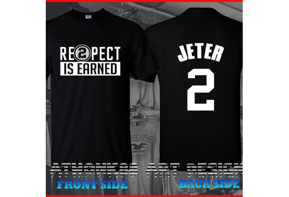 RESPECT DEREK JETER T-SHIRT Captain New York Yankees Retirement Re2pect 2 Shirt 