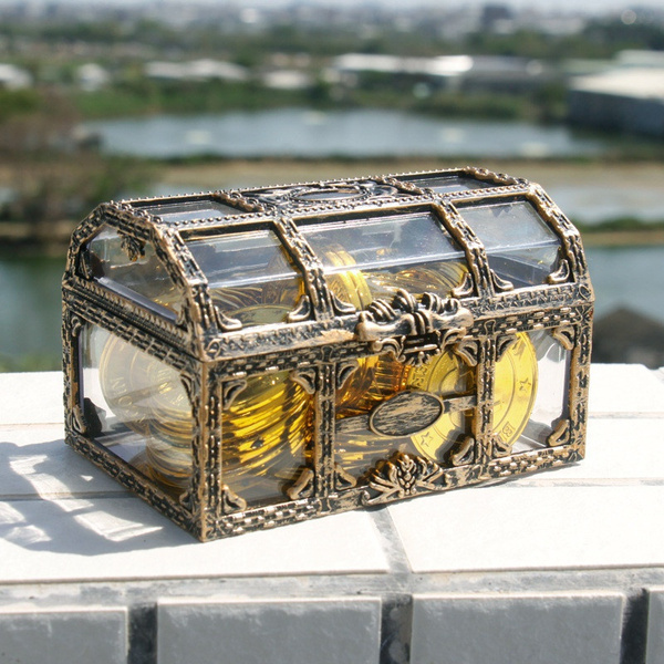 plastic treasure chest storage box