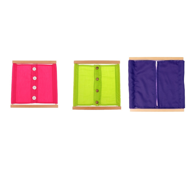 Montessori Zipping Buttoning Dressing Frame Set for Kids Early Development 