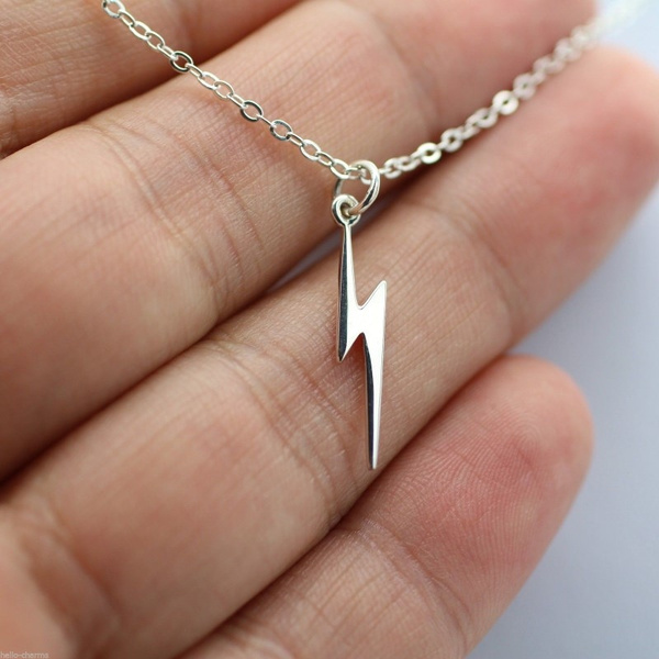 Sterling Silver Lightning Bolt Charm