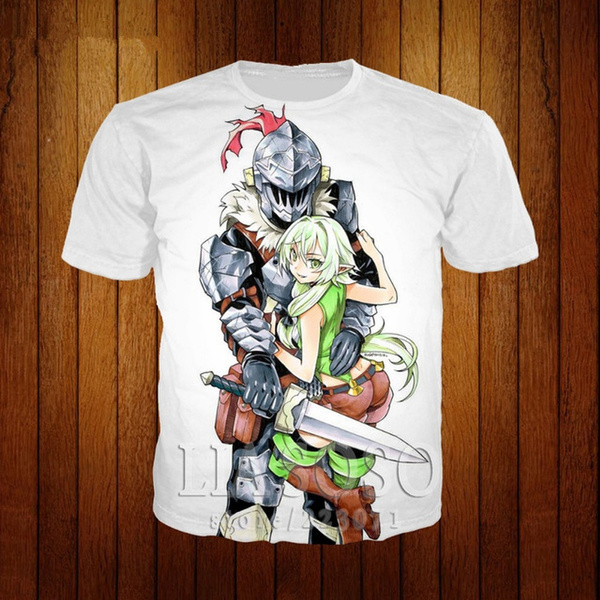 ANIME Goblin Slayer Uomo Casual Unisex Bianco T-shirt a manica corta Tee S-3XL#6-3 