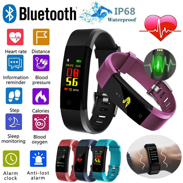 Waterproof smart watch heart rate monitor hot sale bracelet wristband for ios android