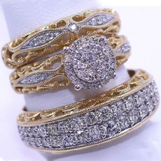 Fashion, wedding ring, gold, sterling silver