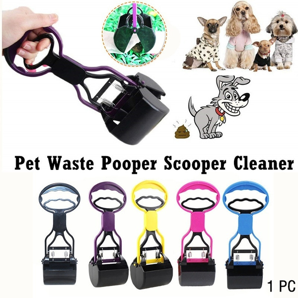 out one handed dog poop scoop