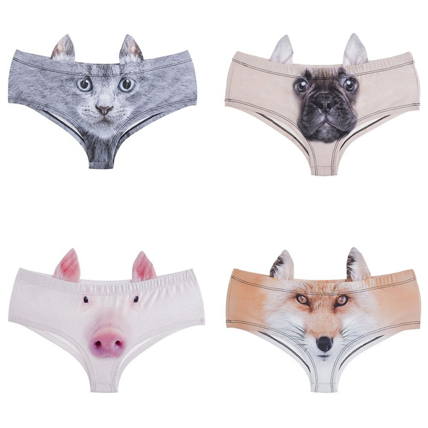 Funny Fashion Anti Exposure Animal Pattern Pants Knickers Panties