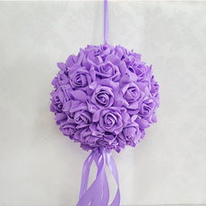 kissingballsfor, customflowerball, lavendercenterpiece, purple