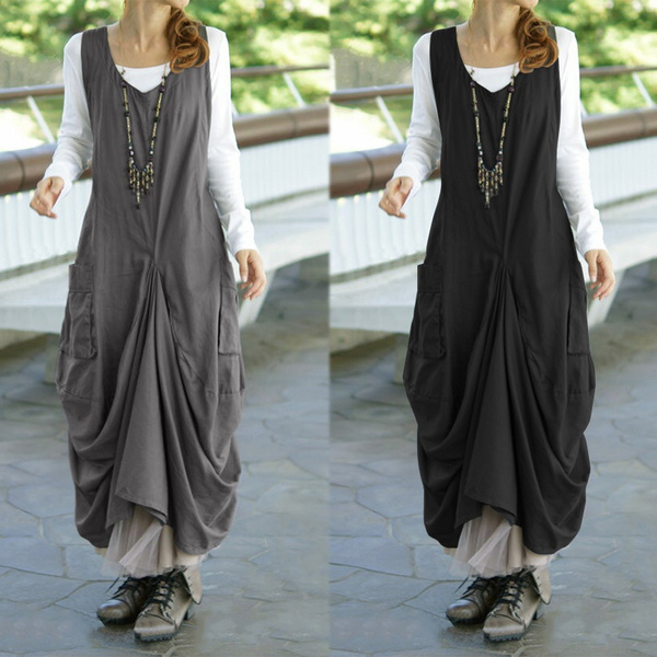 dungaree gown