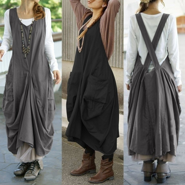 dungaree gown