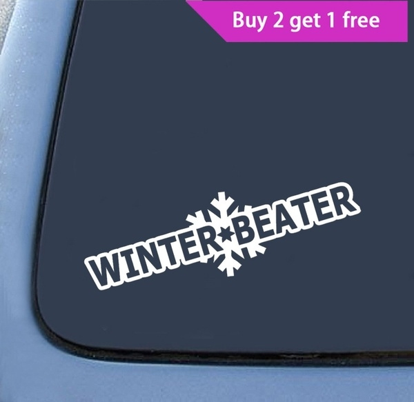Winter Beater Sticker Funny JDM Drift Honda winterbeater snow lowered car window