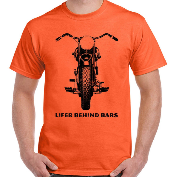 Lifer Behind Bars Mens Funny Biker T-Shirt Bike Motorbike Motorcycle | Wish