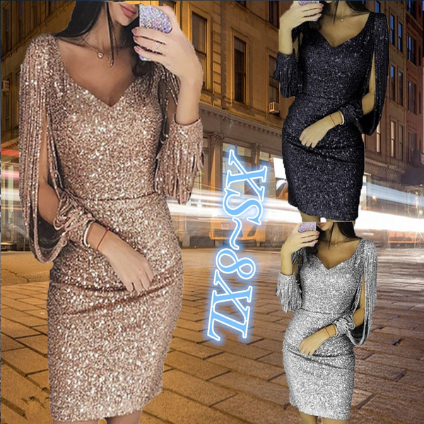 2021 Summer Plus Size Long Skirts Nightclub Dress With Slit And Long  Sleeves In Solid Colors From Sacallion, $19.67 | DHgate.Com