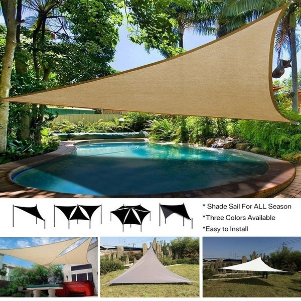 Triangle tent outlet canopy