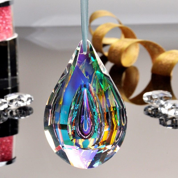 1pc New 76mm Colorful Chandelier Glass Crystals Lamp Prisms Parts Drops Pendants Wish 1pc New 76mm Colorful Chandelier Glass, Chandelier Glass Drops Parts