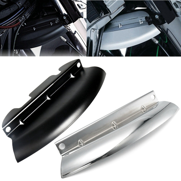 Black Lower Triple Tree Wind Deflector Front Fork Cover For Harley Touring Electra Street Road Glide Road King 2014-2018 